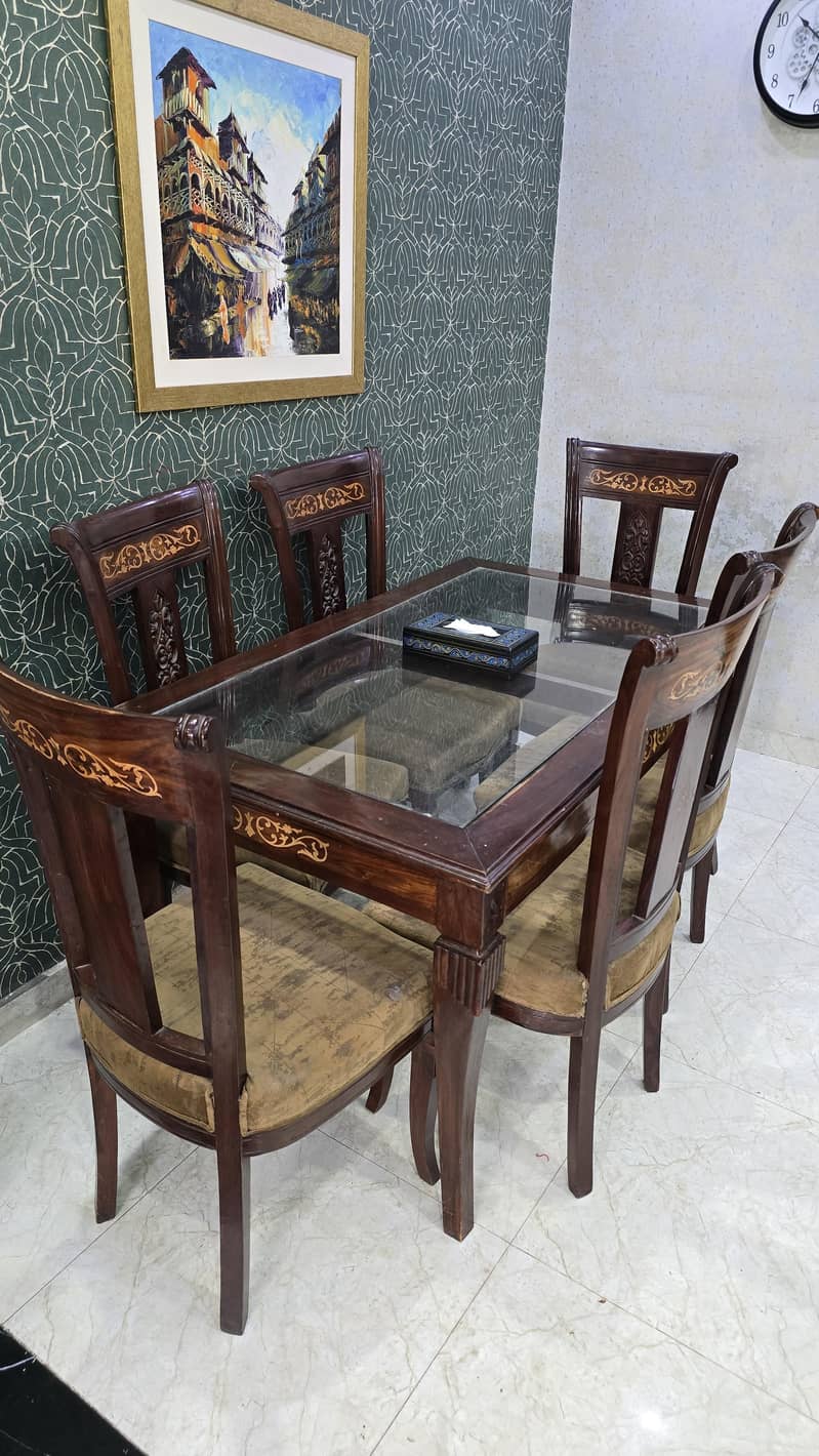 Dining Table Set with 6 Chairs 7