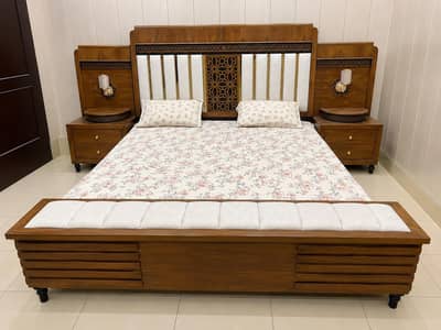Master Bedroom Furniture Set - Bed, Side Tables, Dressing & Wardrobe