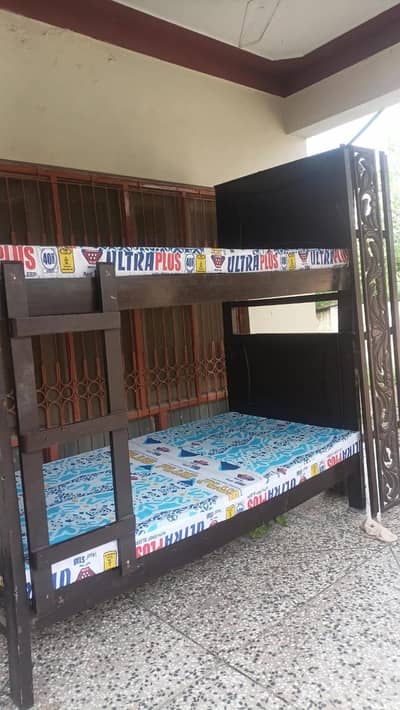 Double Decker Wooden Bed for Sale