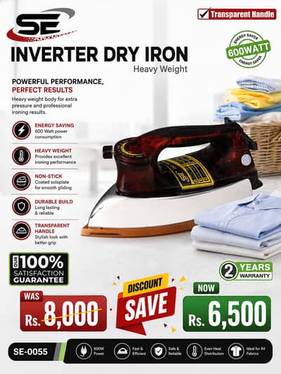 Electric Iron|Clothes Iron| Kenwood Dry Iron| Iron Press|