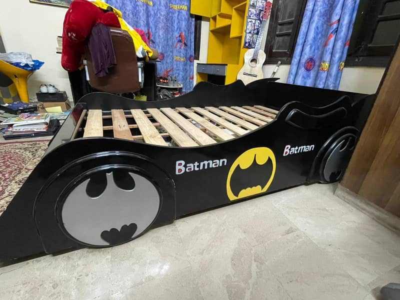 BATMAN CAR BED AND STUDY TABLE 2