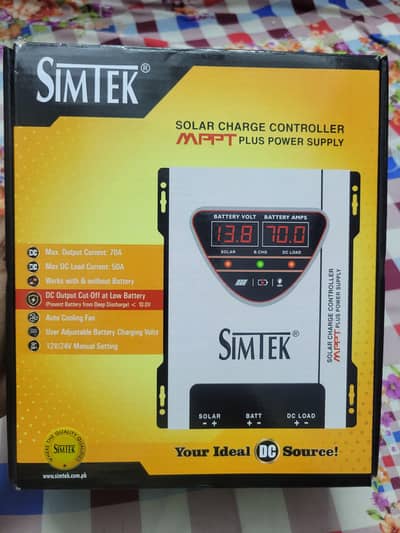 Simtek 70 amp mppt. . . Brand new condition in warranty. . .