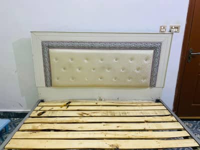 wooden bed