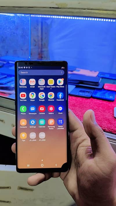 Samsung Mobile Note 9 official PTA 6GB 128GB add pori par ley