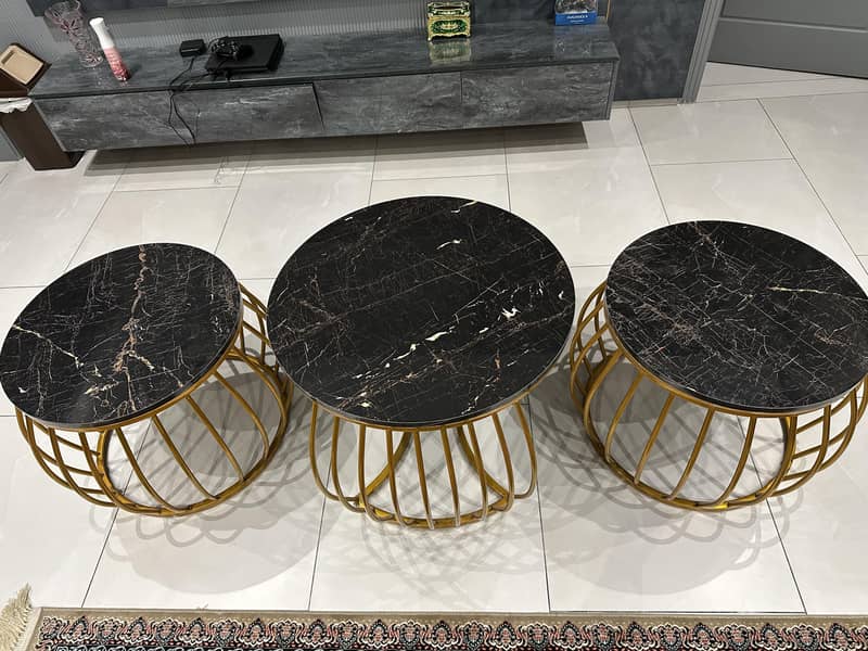 3 Piece Nesting Coffee Table Set 2
