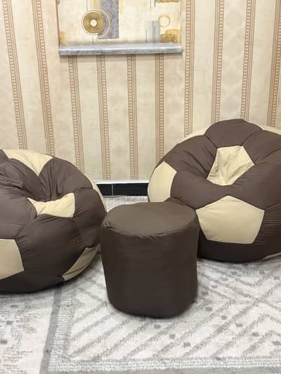 Bean bags with bean table