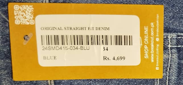 Original Breakout Straight Fit Blue Jeans