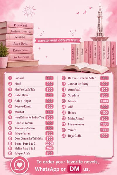  Best Urdu Novels Collection | Order Your Favorite Novel Today! 