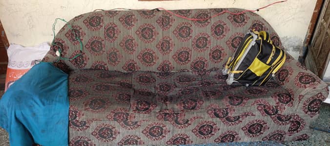 3 seater sofa with full set side sofa. . .