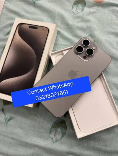 Apple iPhone 15 Pro Max | PTA | URGENT Contact on wattsapp 03218027651