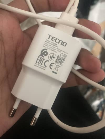 Techno spark go 3 original charger