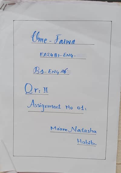 AIOU Spring Assignment