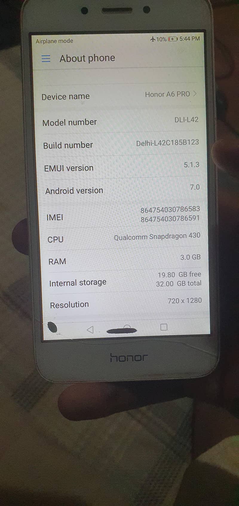 Honor a6 pro 1