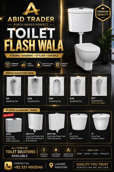 Premium Porta Toilet & Sanitary Ware | Flash Wall Toilet,/