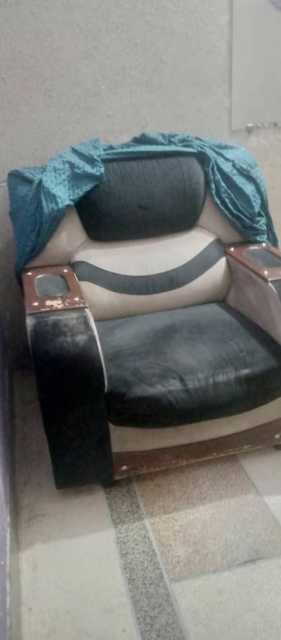 wooden sofa