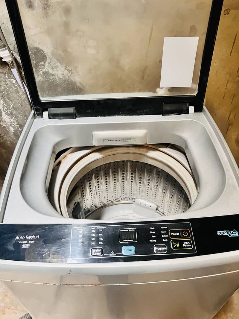 Haier fully automatic machine good working condition 0