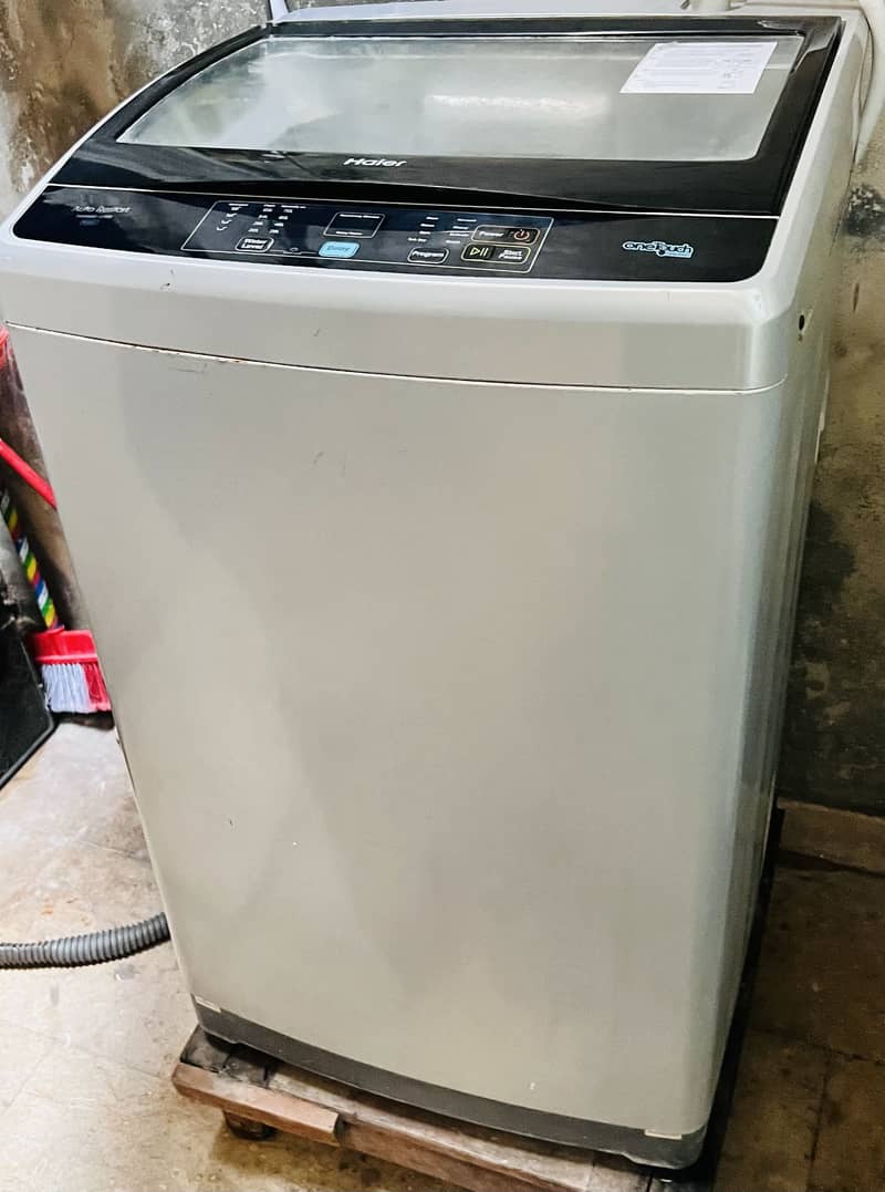 Haier fully automatic machine good working condition 1
