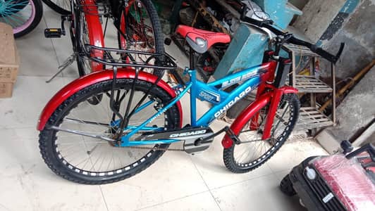 Chicago Sport Bicycle with Front Suspension & Carrier