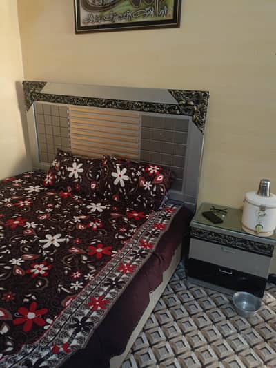 bed and dressing with mattress full size  contect 03321660257