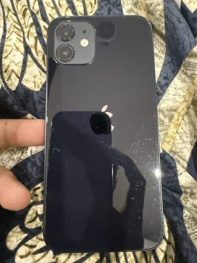 Apple iPhone 12 black jv 64gb bh97 9.5/10 condition waterpack
