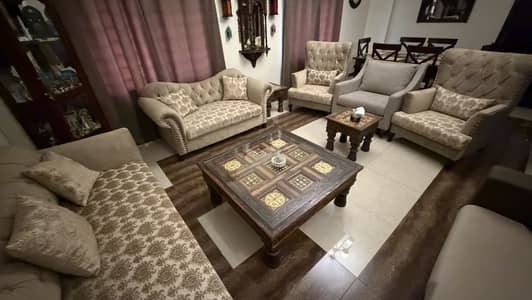 Sofa Set 7 Seater with Cushions in Excellent Condition Molti Foam