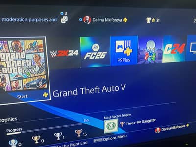 PS4 with ps plus(350+)games