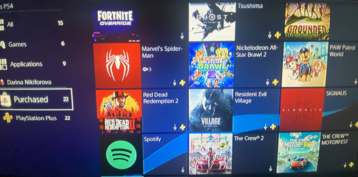 PS4 with games 2