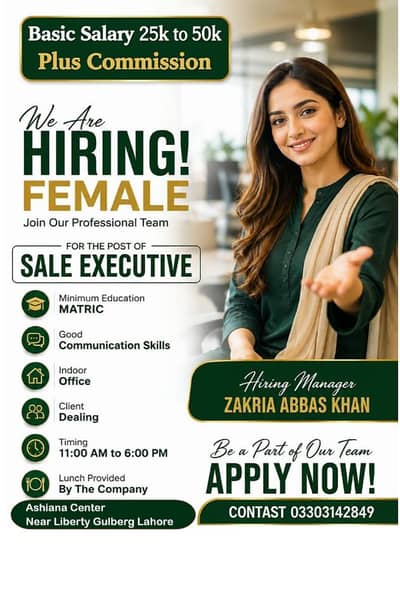Sales executive officer female