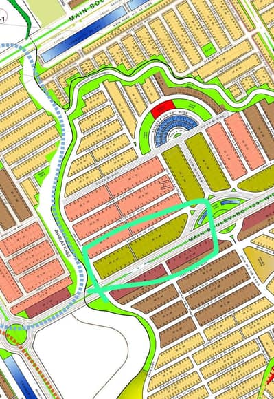 H Block 13 marla residential plots main boulevard available for sale