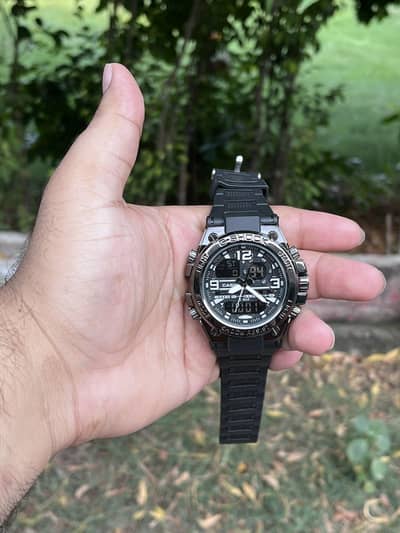 Dual Display Sports Watch (Analog + Digital) | 5 BAR Water Resistant