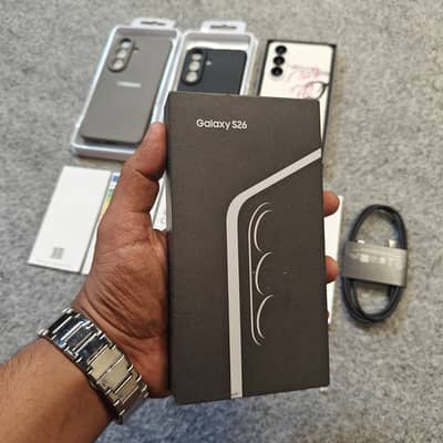 Samsung S26 5G 12Gb RAM 256GB STORAGE DUAL PHYSICAL SIM WHITE COLOR