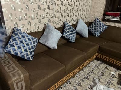 L Shaped Sofa with cover