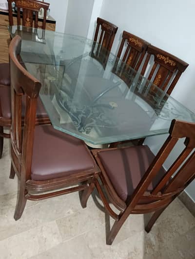 Dining Table - 8 chairs set