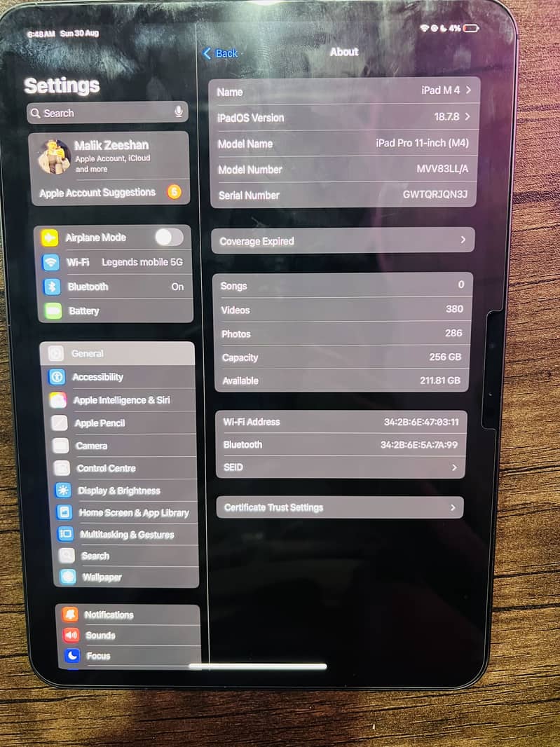 Ipad pro M4 1