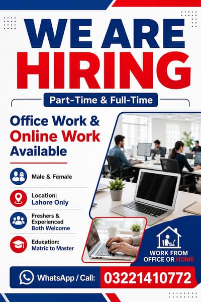 MALE AND FEMALE STAFF REQUIRED