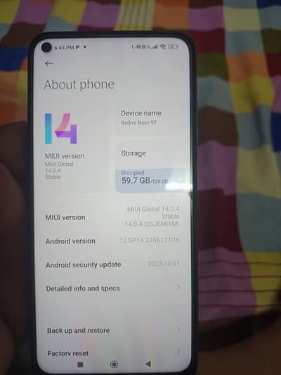 Xiaomi Note 9T