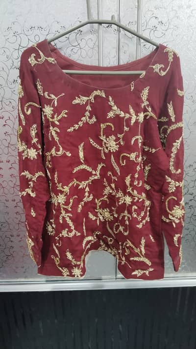 Large size mahroon sarree pure stuff