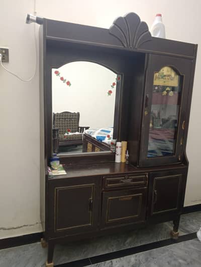 wooden wardrobe