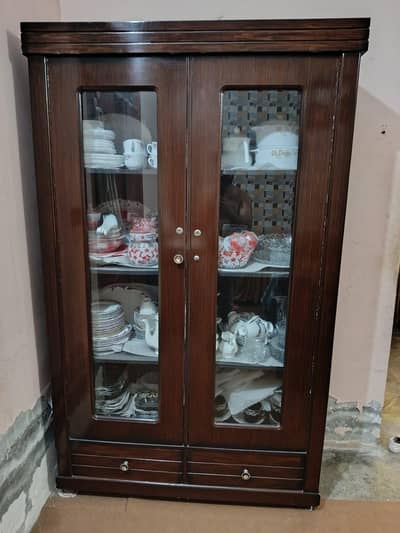 wooden showcase