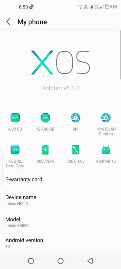 Infinix Hot 9 4 128