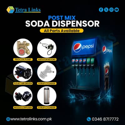 Soda Machine for sale in karachi /Soda machine parts for sale