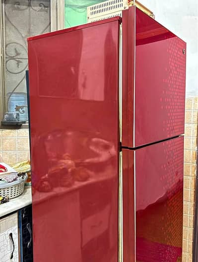 PEL PRD 130 Double Door Refrigerator - Pattern  Red