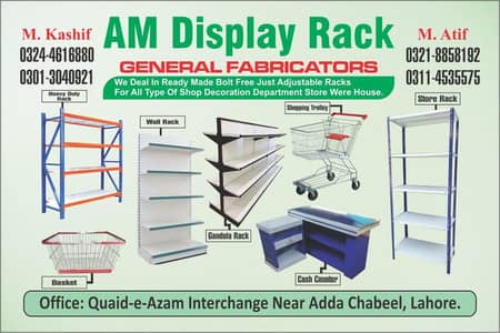 Pharmacy racks , Storage racks , Shop racks , Industrial racks , Racks