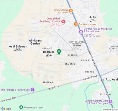 Near to Park In Central Park - Block F Of Lahore, A 10 Marla Residential Plot Is Available