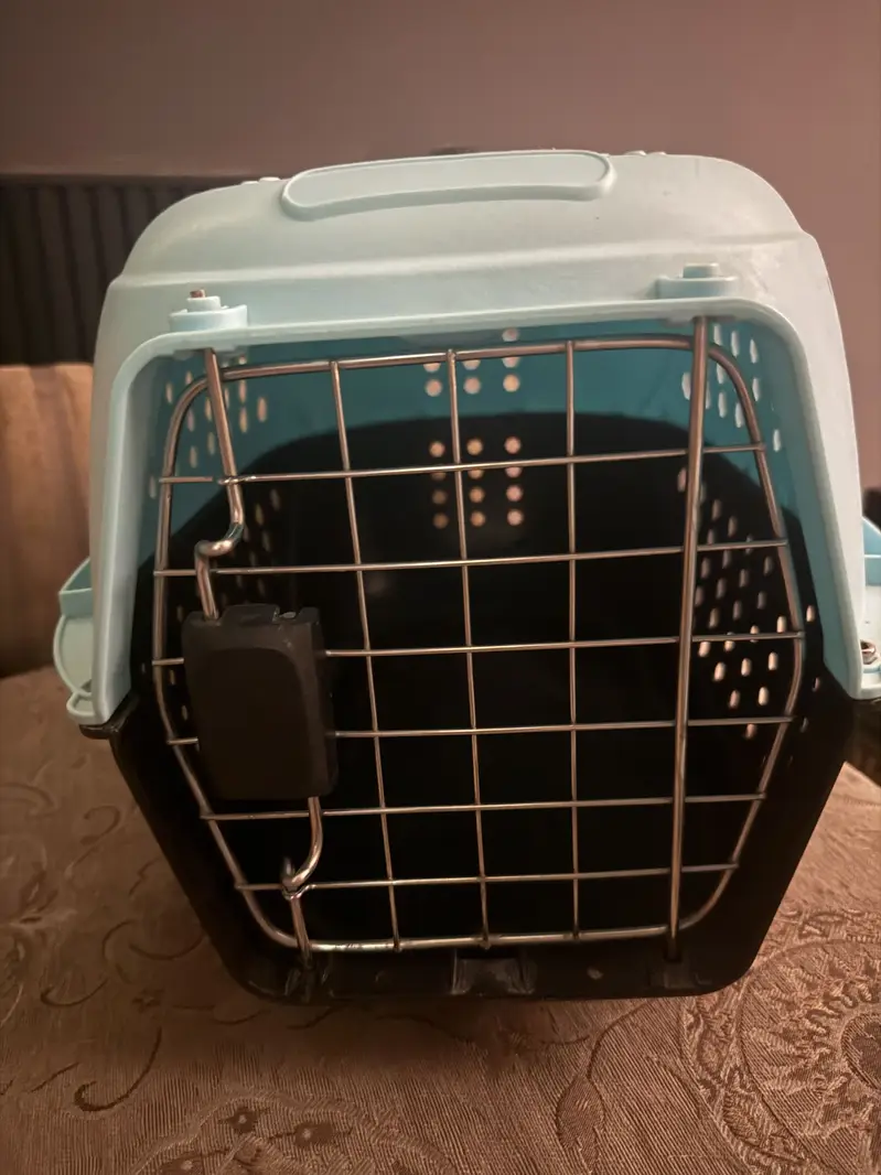 Blue cat carrier cage — photo 6