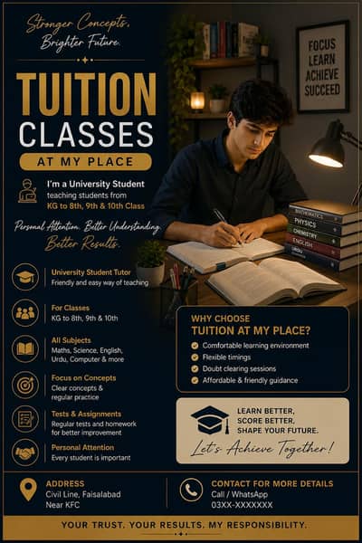 Experienced Student Tutor | KG to 10th |