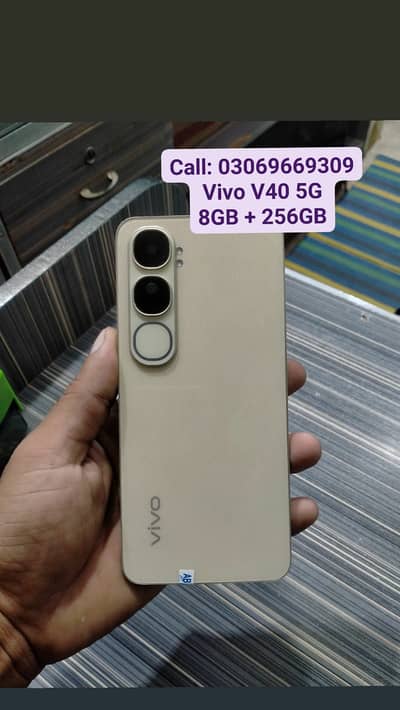 Dual Sim Vivo V40 5G P-atch Approved 8GB + 256GB 10by10 Condition