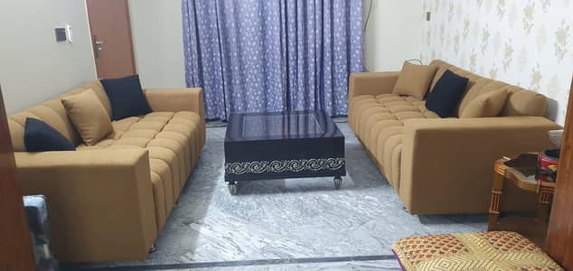 New 3 seater 2 sofas  with center table