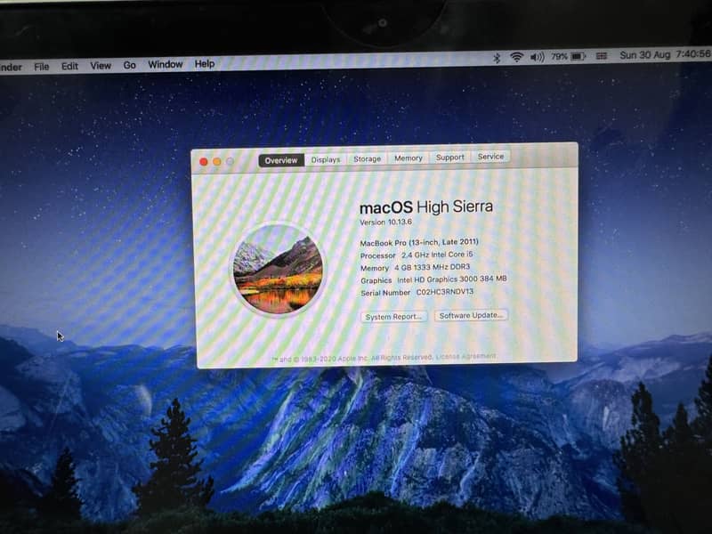 Macbook pro 2011 3