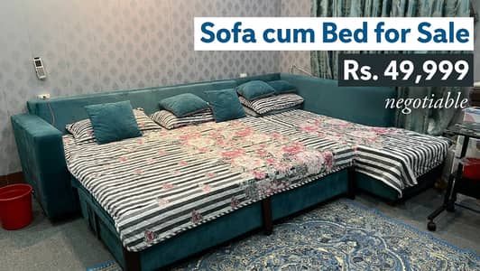 Comfortable L-Shape Sofa Cum Bed for Sale